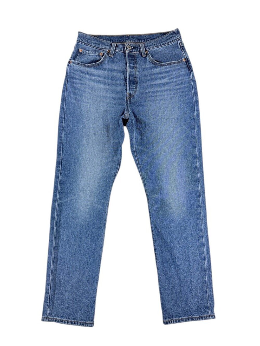 Men's Levi's 501 Original Fit Blue Jeans W30 L30 Button Fly